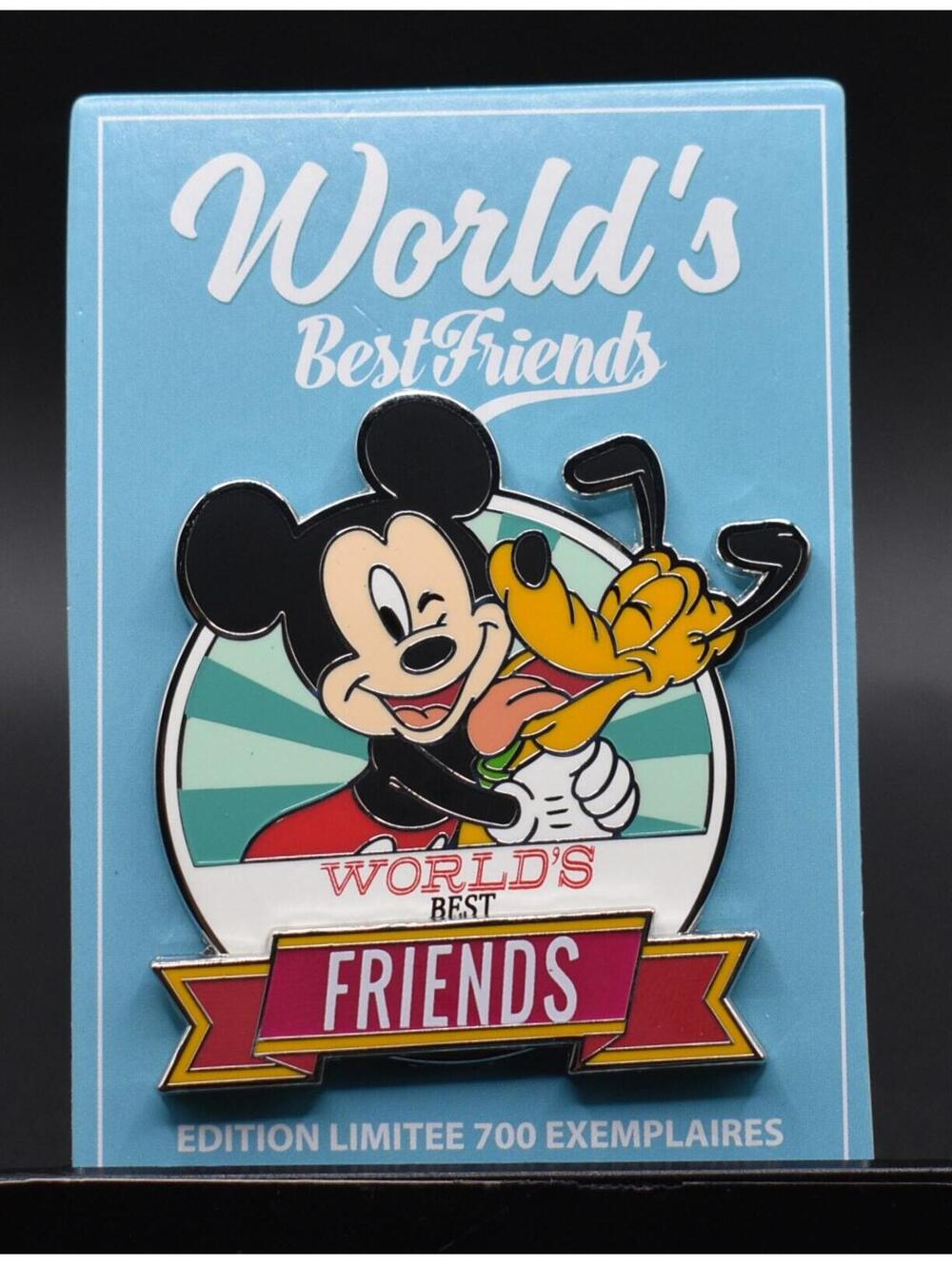 Disney DLRP Paris World's Best Friends Mickey & Pluto LE 700 Pin (B2)